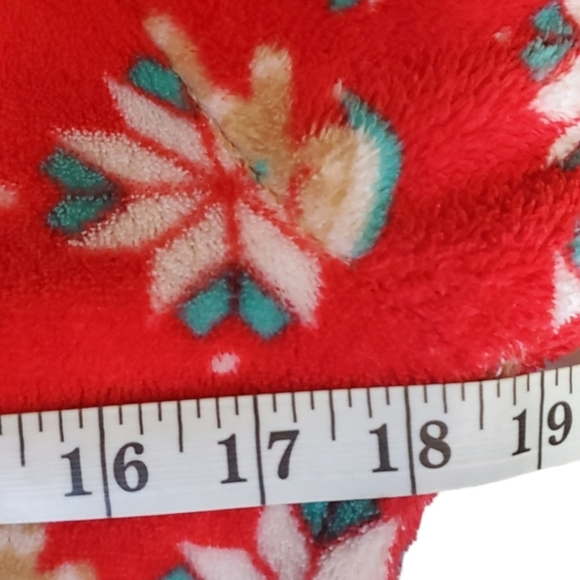 SO fuzzy zip up gingerbread pajama suit M - Picture 3 of 6